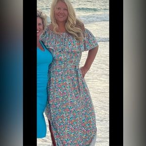 This dress is so pretty hate I can’t wear it anymore. Kane Bryant size 18/20